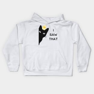 I saw that - Cat priest. Kids Hoodie